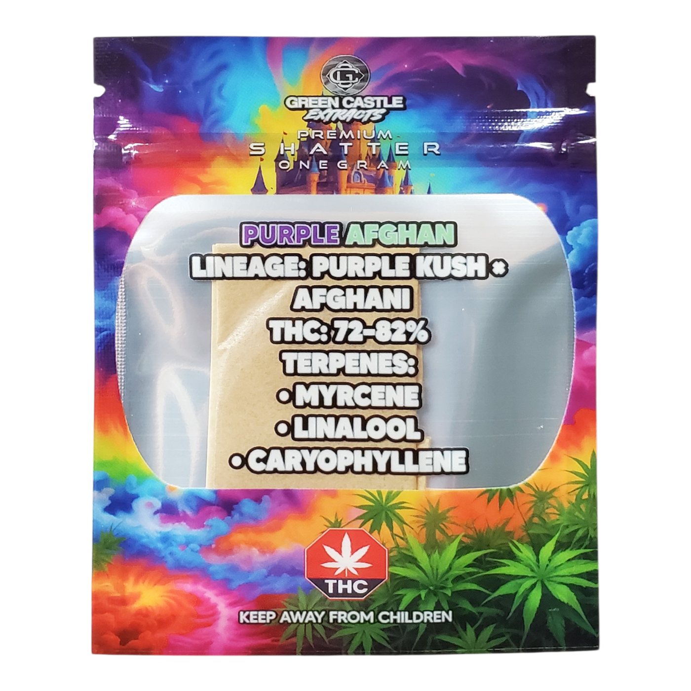 Green Castle Extracts Purple Afghan concentrate, 1g, sold by Bud Buggy