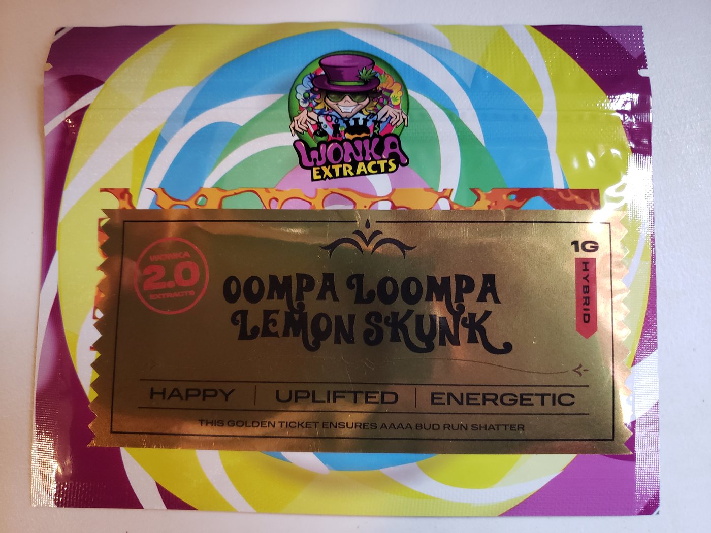 Wonka Extracts Lemon Skunk concentrate, 1g, sold by Bud Buggy